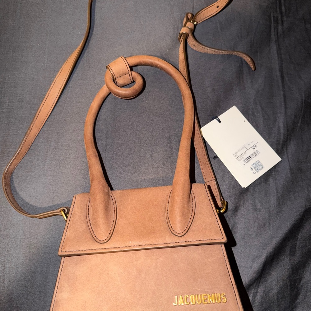 Jacquemus Tan Le Chiquito-Style Mini Leather Shoulder Bag